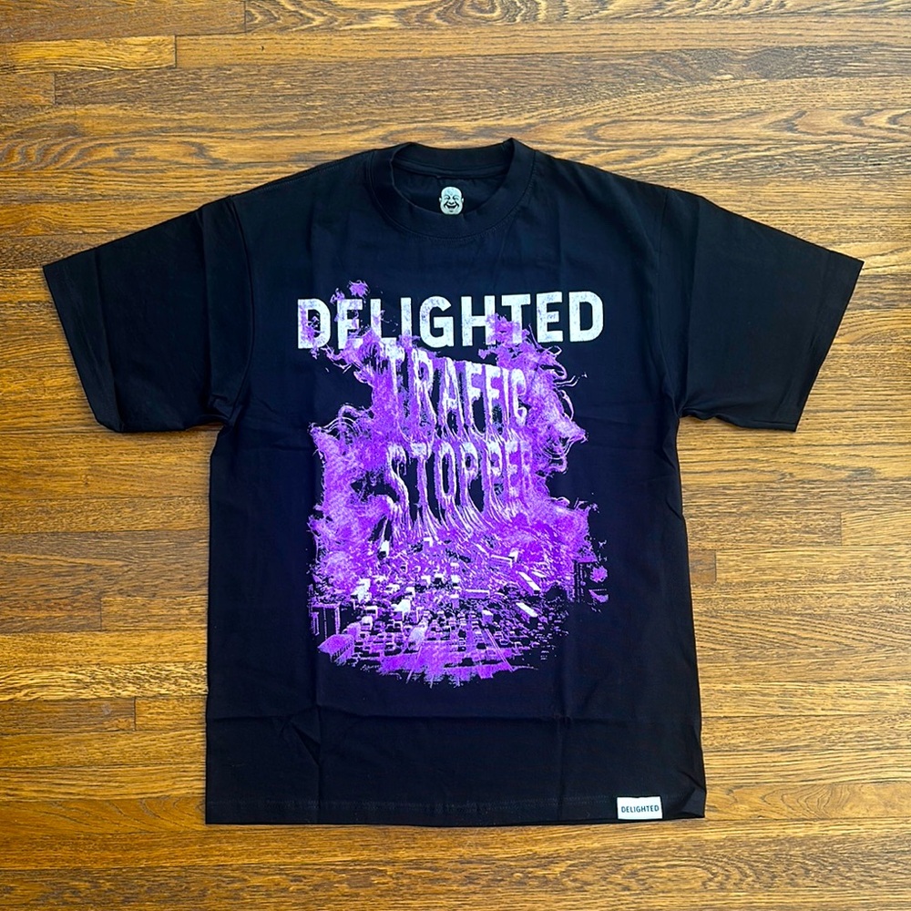 Black and Purple Graphic Men's T-Shirt
